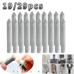 19/29pcs Welding Rods|Universal Low-Temperature Aluminum Welding Rod|For Use with Lighter|Multi-Purpose Tool for Repairing Copper/Iron/Aluminum/Stainless Steel/PVC|Household Use|