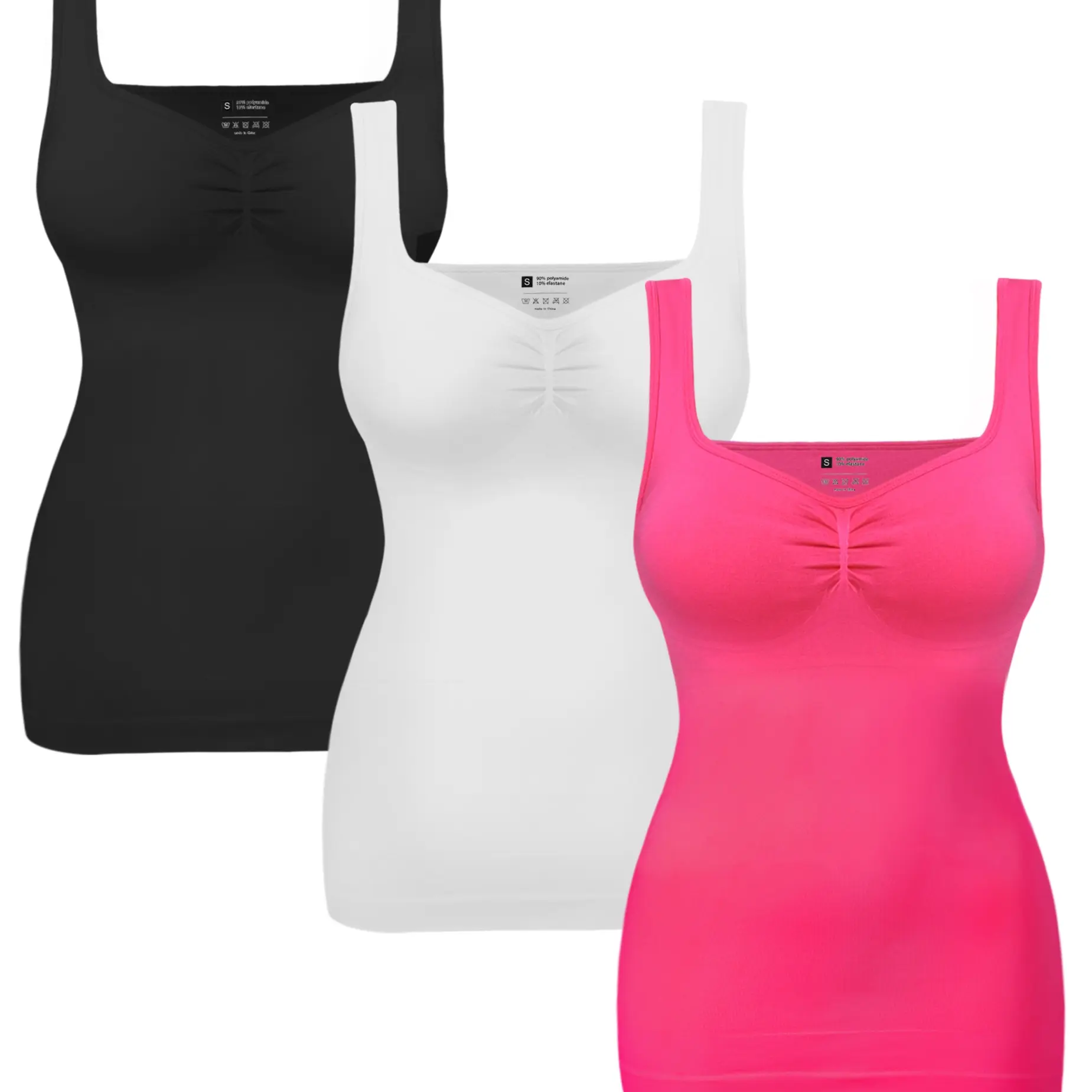 Black/White/Pink 3pk