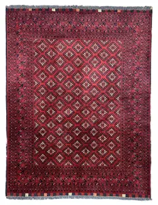 7x5 Silk Road Collection Rug – Handmade Afghan Wool Carpet