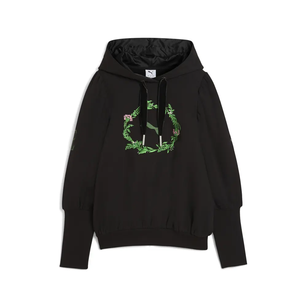 PUMA Womens X Wicked Elphie Relaxed Hoodie Casual Outerwear Casual - Black PUMA Womens X Wicked Elphie Relaxed Hoodie Casual Outerwear Casual - Black