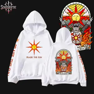 [Soulsborne Style] Vintage Solaire of Astora Praise the Sun - Dark souls Unisex Hoodie, Soulsborne Gaming Apparel, Game Shirt, Video Game Clothes, Boy Merch, Gift For Him, Gift For Her, Soulslike Streetwear