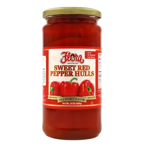 Sweet Red Pepper Hulls - 24 oz