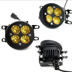 For Toyota Tacoma Tundra 4Runner Amber Lens LED Wide Angle Fog Light Kit Lamp