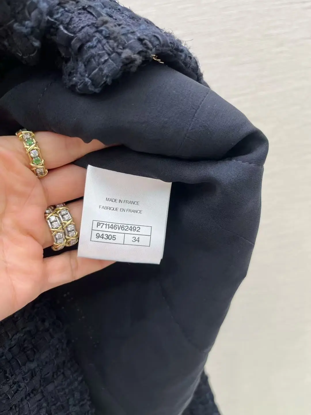 Pre-owned Chanel 21A Le Château des Dames Black Tweed Jacket 4 Pockets FR34 As Seen On Celebs，102066