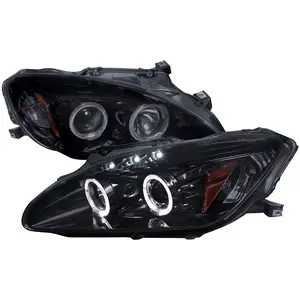 2004-2009 Honda S2000 AP2 Dual Halo Projector Headlights (Glossy Black Housing/Smoked Lens)