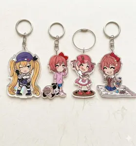 DDLC Doki Doki Literature Club Acrylic Keychain, Anime Cursor Charm, Gamer Fan Accessory
