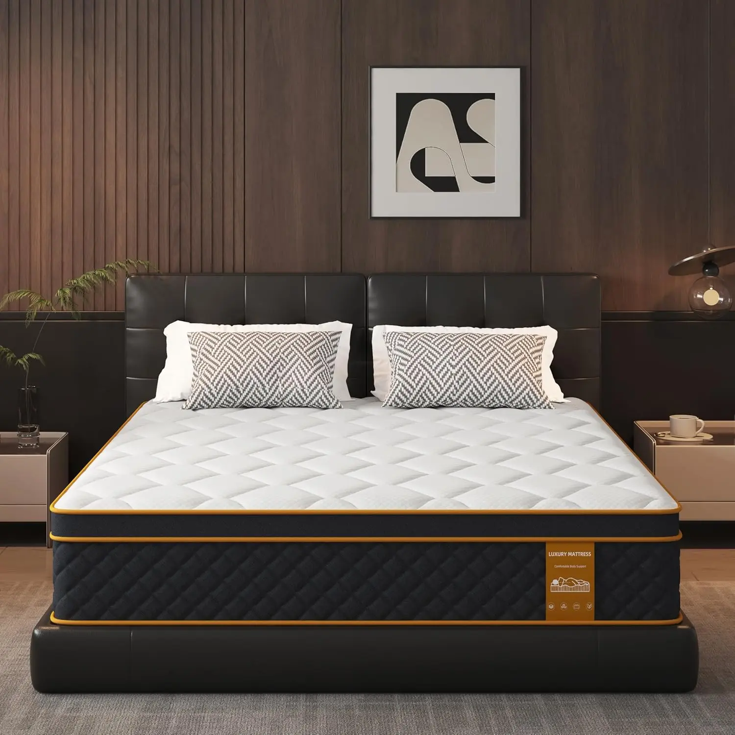 Twin Mattress, 10 Inch Memory Foam Hybrid Mattress in a Box, Medium Firm and Individually Pocket Springs - Pressure Relief, CertiPUR-US Certified, Motion Isolation