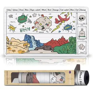 Library Bottom (Stitched) MTG Playmat with Zones Compatible with Magic The Gathering Playmat for MTG YuGiOh TCG Original Play Mat Art Designs & Accessories