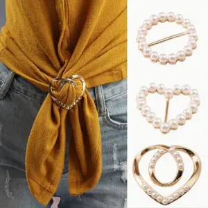 Metal Shirt Corner Knot Pins, 3pcs High-End Scarf Clips, Fashionable Simple Design, Multi-Purpose Clothing Accessories
