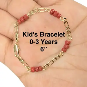 Baby Bracelet Mal de Ojo 14K Gold Plated 6”
