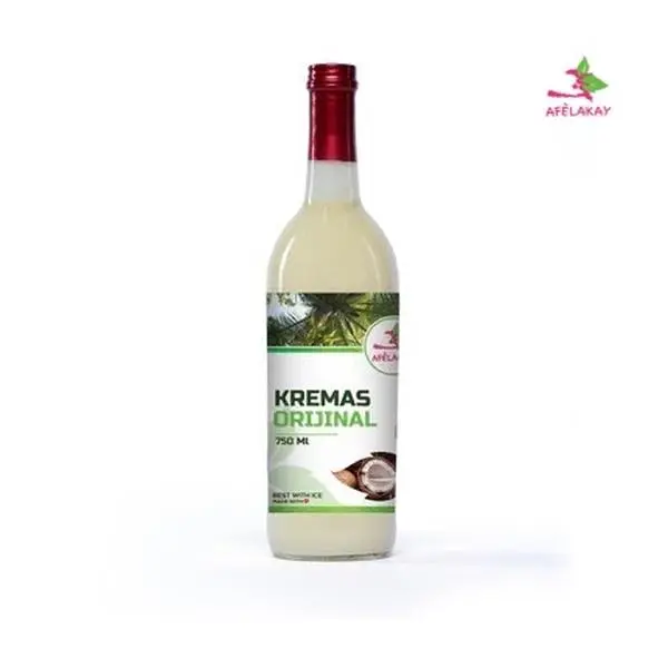 Afe Lakay Kokoye Kremas, 750 ML Natural Coconut Cream - Ambient Pantry Food Beverage with Tropical Twist, Richness of Coconut for Baking, Cooking (All Ages Suitable)