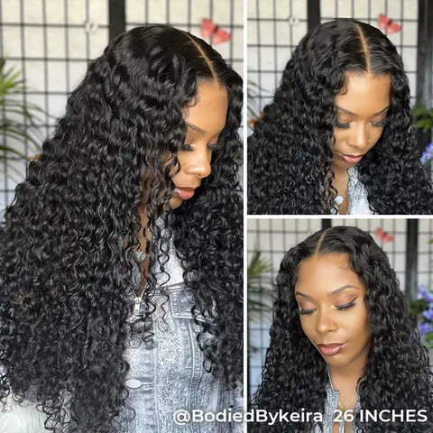 [Free Upgraded] ISEE M-Cap Wear Go Water Wave 9x6 Pre-Bleached Tiny Knots Pre-Plucked HD Lace Human Hair Wig - Medium Size Cap Gift for Girlfriend/Wife/Family #SoHoChic #TikTokShopBackToSchool
