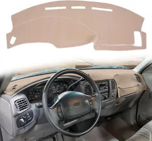 Dashboard Cover Custom Fit for Ford F150/F250/Expedition/F150 Heritage 1997 1998 1999 2000 2001 2002 2003,Dash Cover Mat Pad Carpet Protector Without Climate Sensor/Light Sensor(Beige)