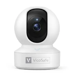 VicoSafe CA48 3K WiFi Camera - 360° Rotating Smart Security Camera with Night Vision, Motion Detection & Vicohome App Support