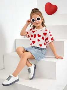 #KidsFashion #ToddlerStyle #HeartTee #MomLife Heart Shape T-Shirt, Only Summer Scent! Children Fashion, Toddler Style, Heart T-Shirt, Mom Life, Kids Clothing