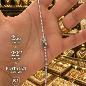 Secure Lock Tennis Chain 2mm 20'' - Durable and Secure 925 sterling silver