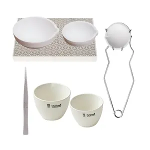 Jewelry Melting Kit with Ceramic Crucibles,  Honeycomb Soldering Board & Tongs for Gold Silver Casting High-Temperature