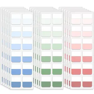Transparent Reusable Index Tabs, Writeable Paper Labels, Student Classification Bookmarks, High-Quality N Times Stickers, No Residue Glue