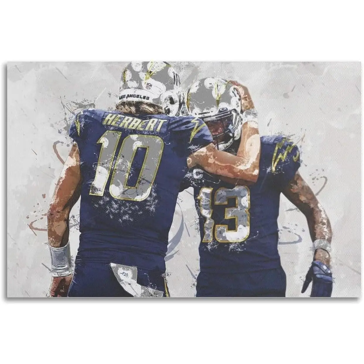 Justin Herbert Keenan Allen Art Poster Poster Wall Art Canvas Aesthetic Decorative Modern Art Print Bedroom Decor