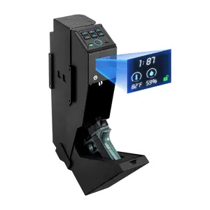 VEVOR Gun Safe, Pistol Handgun Drawer Safe with Fingerprint/Password/Key, 3-Way Quick Access Firearm Case Drawer with Screen for 2 Pistols Magazines, Wireless Charging, for Desk Bedside NightstandVEVOR Super Brand Day