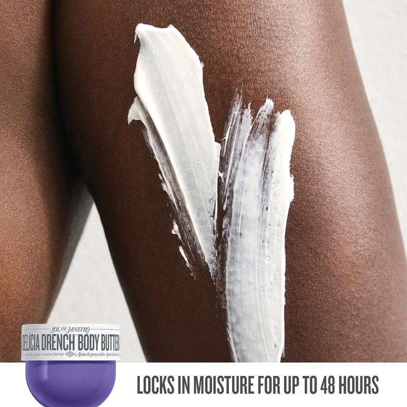 Sol de Janeiro Delícia Drench Jet Set - Travel-Ready Moisturizing Body Routine with Delícia Drench Shower Oil, Delícia Drench Body Butter, and Cheirosa 59 Perfume Mist