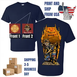 Party Glow Skeleton Firefighter Smoking T-Shirt, 2 Sides, Badass Skull Fireman With Hose Graphic Tee, Funny Fire Dept Meme Shirt