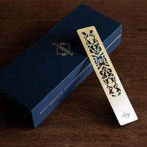 Cynessia "CHAPTER ONE" Luxury Gold Laser-cut Metal Bookmark in Premium Gift Box