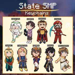 State SMP Keychains, mcyt, Life Series SMP