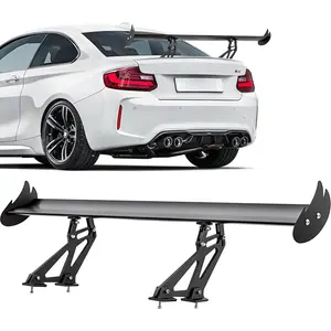 Upgrades Wing Spoiler 43.3", Aluminum Wing Adjustable Universal Lightweight Car Rear Wing GT Spoiler, Automotive Vehicle