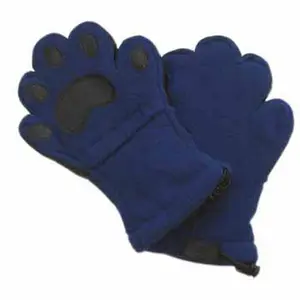 Kids Navy Fleece Mittens