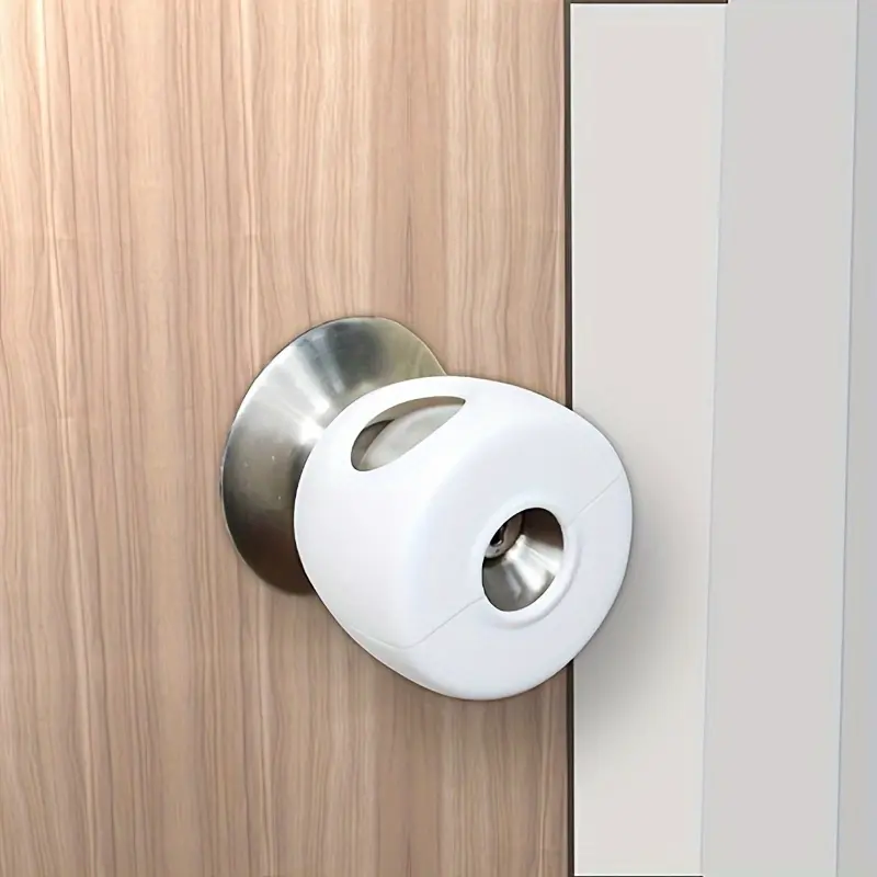 2pcs Round Ball Lock Bump Protector Child Safety Doorknob Cover Room Doorknob Crash Protector