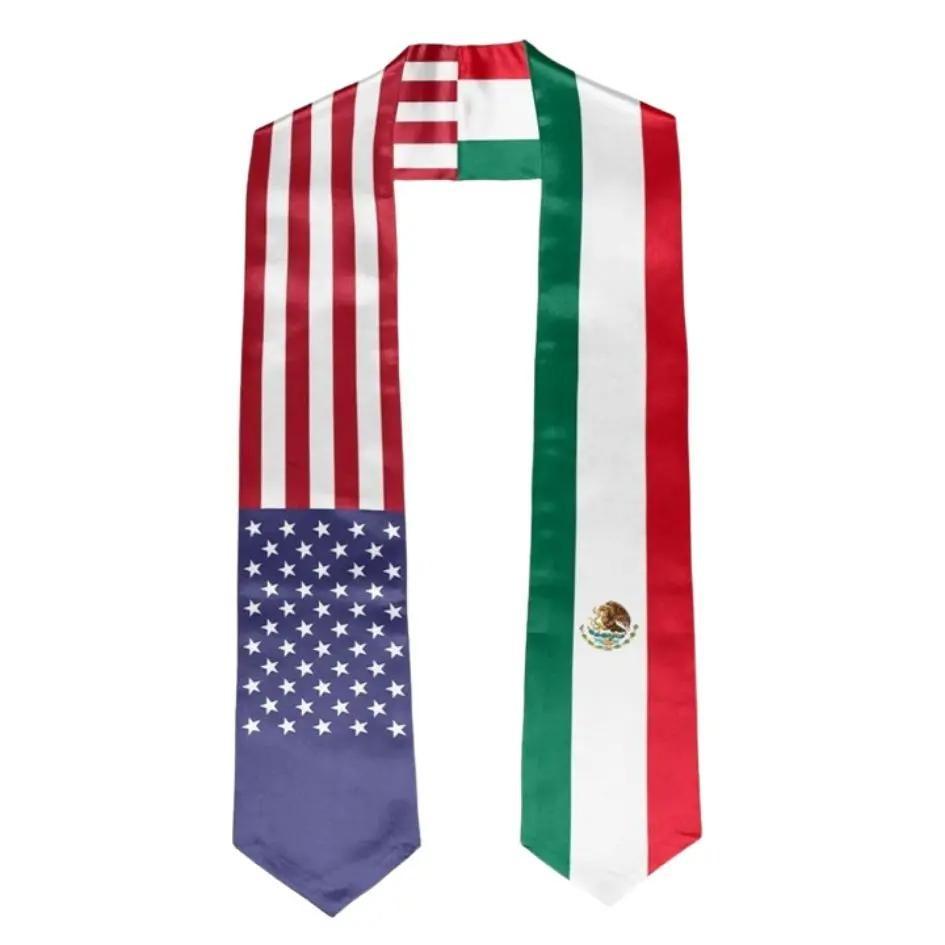 National Flag Graduation Stole Sash – Unisex Graduation Stole, Cultural Pride Graduation Gift for High School College Ceremony