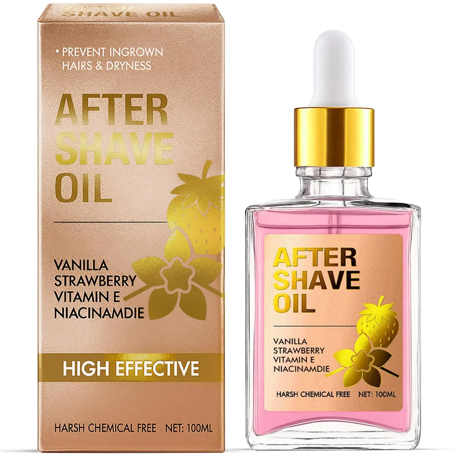 Women's After Shave Oil - Cosmetic Soothing Jojoba & Argan Treatment, Apply Post-Shave to Reduce Ingrown Hairs & Dryness, Lightweight Smooth Liquid, Fresh Vanilla Scent, Daily Hair Removal Body Care Moisturizer (No Harmful Additives)