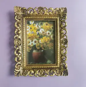 Resin Hollow 4x6 Gold Frame
