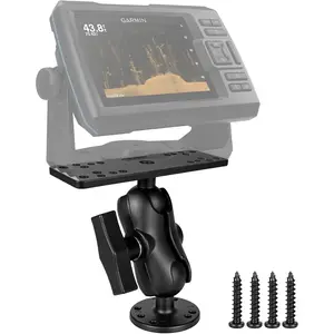 Fish Finder Mount with 1.5"/C Size Ball, 3.42"  Arm Marine Electronics/Depth Finder Mount. High Salt Water Resistant, compatible with , Lowrance, Humminbird, and More.