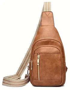 Women's Crossbody Handbags Leather Women Shoulder Bag Fashion New Pattern Simple Solid Color Large Layered Practical Messenger Bag Women's Handbags Large Size
