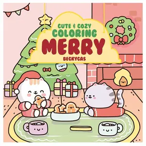 Cute & Cozy Coloring: Merry -- Becky Cas - Paperback