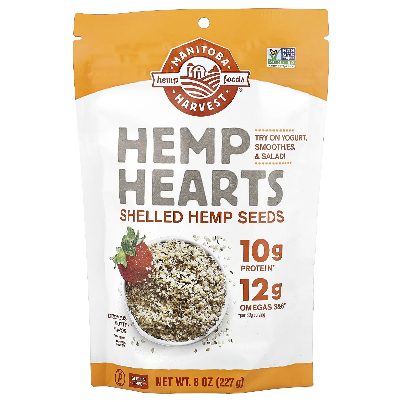 Manitoba Harvest Hemp Hearts, Shelled Hemp Seeds, 8 oz (227 g) Manitoba Harvest Hemp Hearts, Shelled Hemp Seeds, 8 oz (227 g)