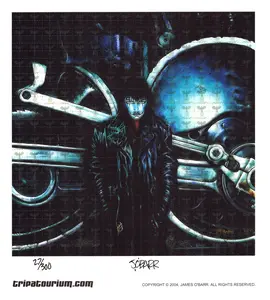 LSD Blotter Art Print The Crow by James O'Barr, Signed & Numbered, 2003