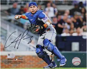 Francisco Alvarez New York Mets Autographed 8" x 10" Catching Photograph - Fanatics Authentic Certified
