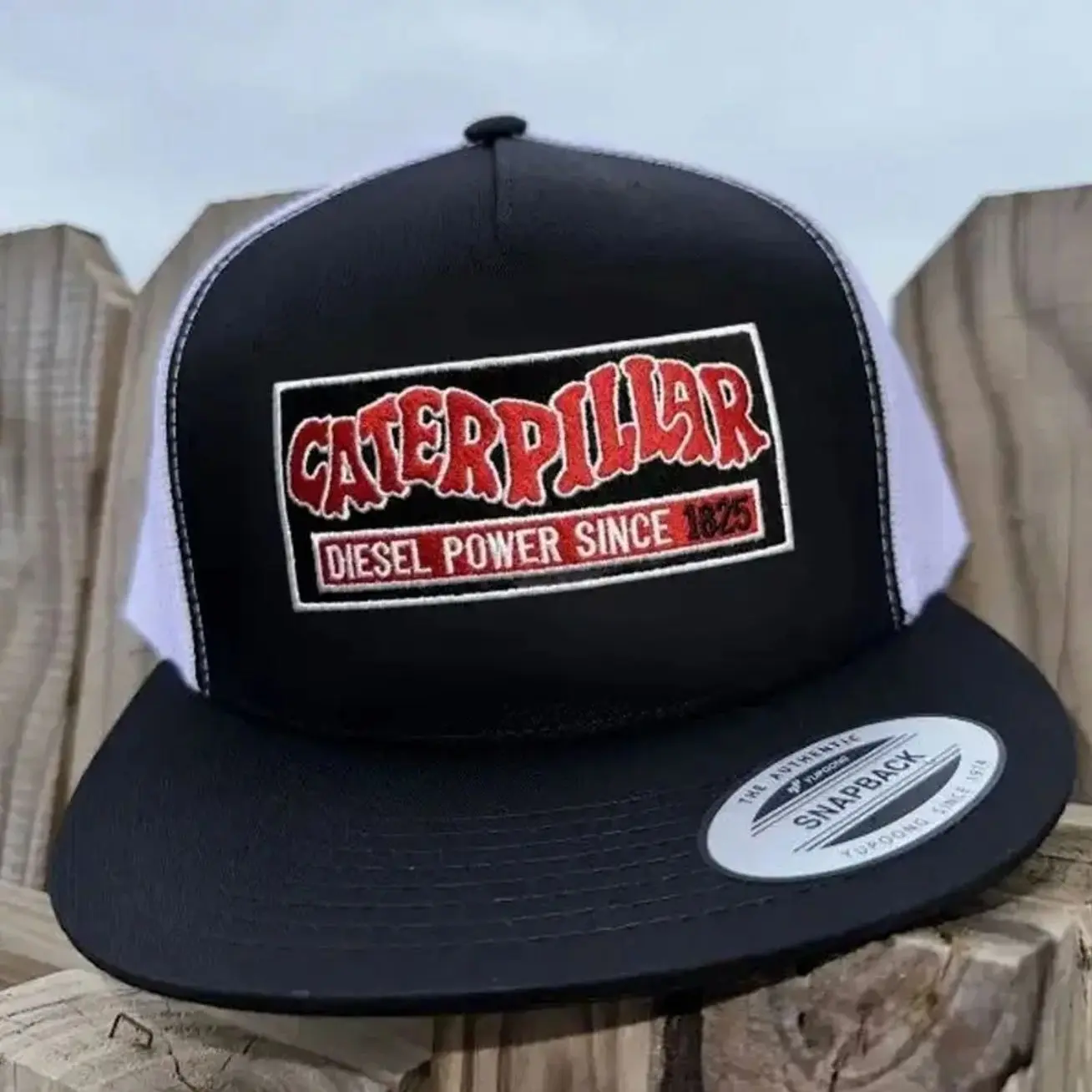 Vintage Heavy Machinery Workwear Trucker Hat, Mesh Snapback Cap, Construction Worker Gift Cap