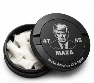Trump Make America Zy Again Premium Metal Aluminum Pouch Storage Can Snus MAZA