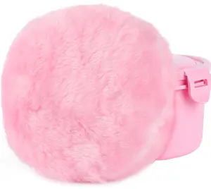 WSYUB Body Powder Puff, Powder Puff for Body Powder, 6 Inch Extra-Large Powder Puffs,Ultra Soft Fluffy Velour Powder Puff, Pink