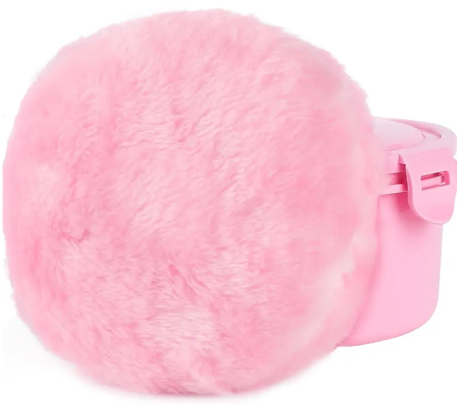 WSYUB Body Powder Puff, Powder Puff for Body Powder, 6 Inch Extra-Large Powder Puffs,Ultra Soft Fluffy Velour Powder Puff, Pink