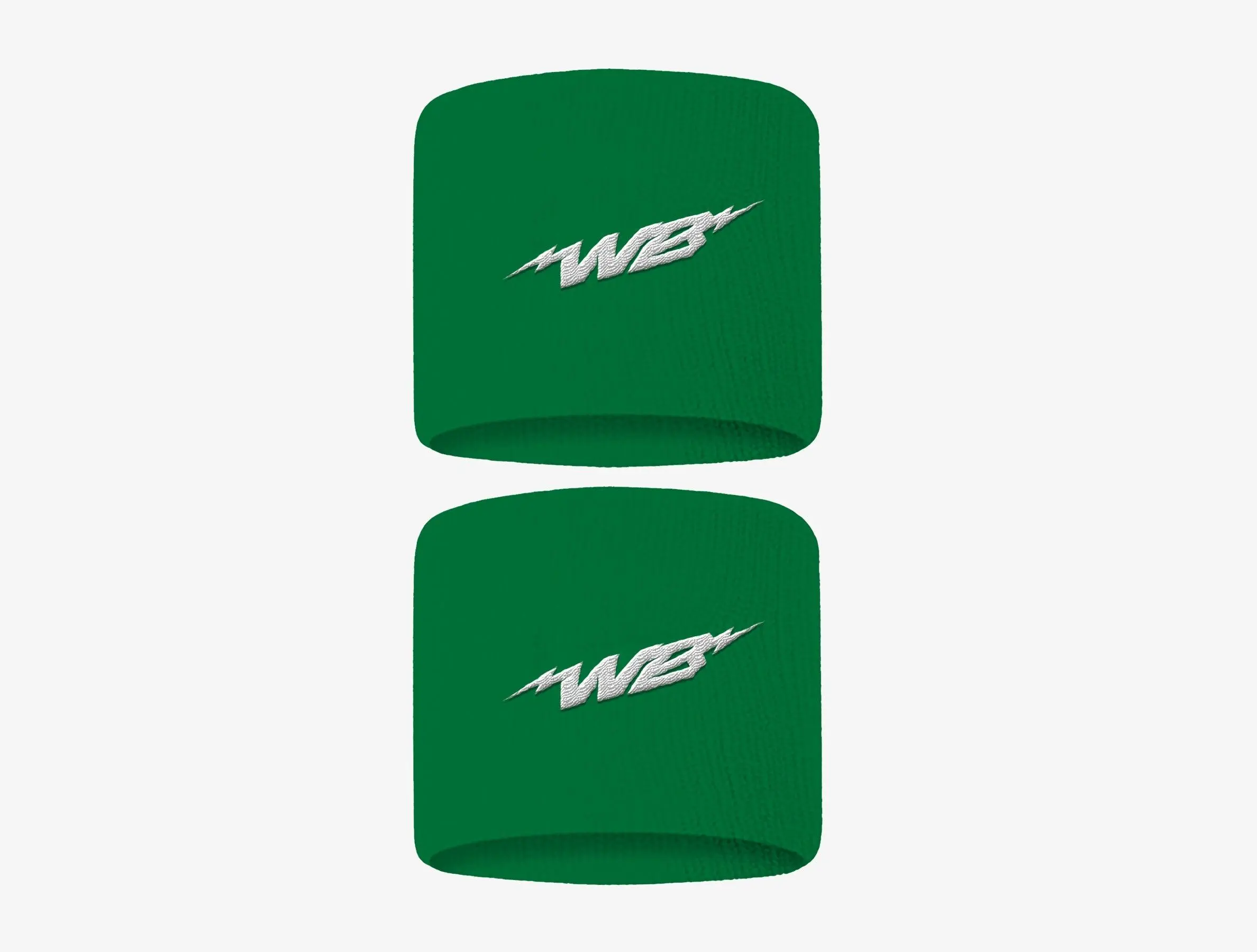 We Ball Sports 3" Fabric Wristbands (Green, 2-Pack) - Sports & Outdoor Workout Accessories, Volleyball Gear