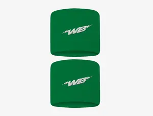 We Ball Sports 3" Wristbands (Green, 2-Pack) Workout Accessories Volleyball Accessories