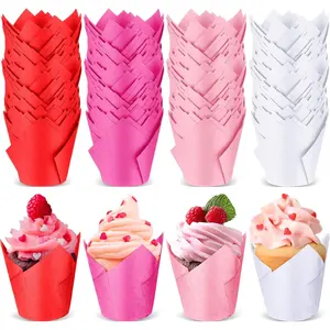 200 count  Cupcake Liners Muffin Baking Cupcake Liners Baking Cups Holders Heat Resistant Muffin cups Wrappers for Wedding Party Birthday  Shower Party( Color)