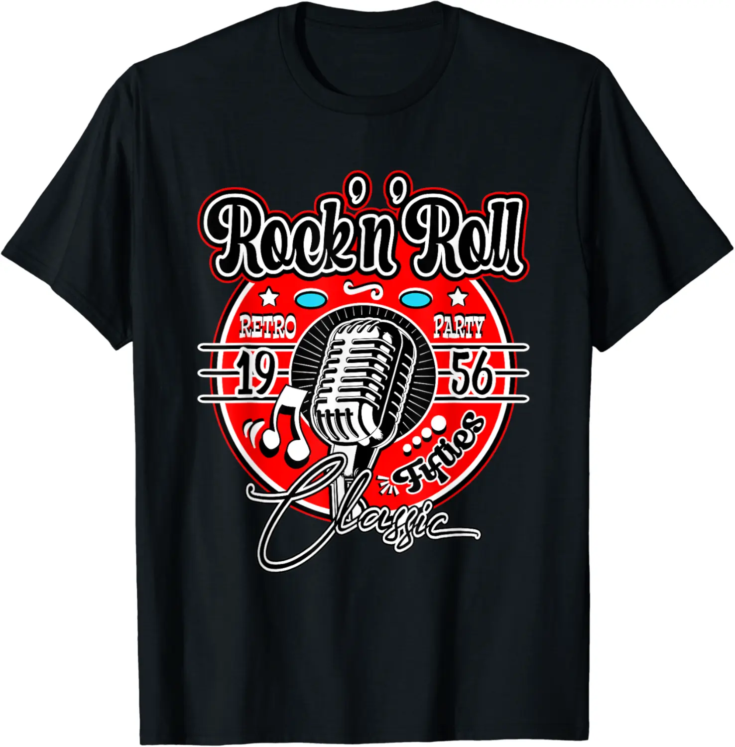 Rock N Roll 50s Sock Hop Party Retro 1950s Music Rockabilly T-Shirt - Autumnsc Shop 82B09WJ14G27