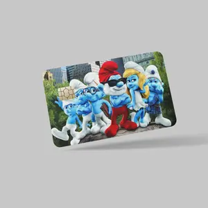 THE SMURFS Credit Card Skin 2-Pack Precision Cut Scratch Resistant for Mayor Cards Easy Application Stylish Protection with Bear Design Halloween Edition American Flag Design