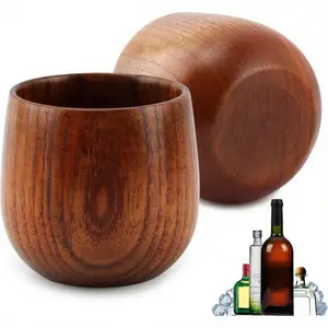 Christmas Whiskey Gifts for Men: 2-Pack Charred Wooden Bourbon Glasses, 6oz Old Fashioned Tumblers - Thanksgiving, ​   Birthday, Dad’s Day Gift for Husband